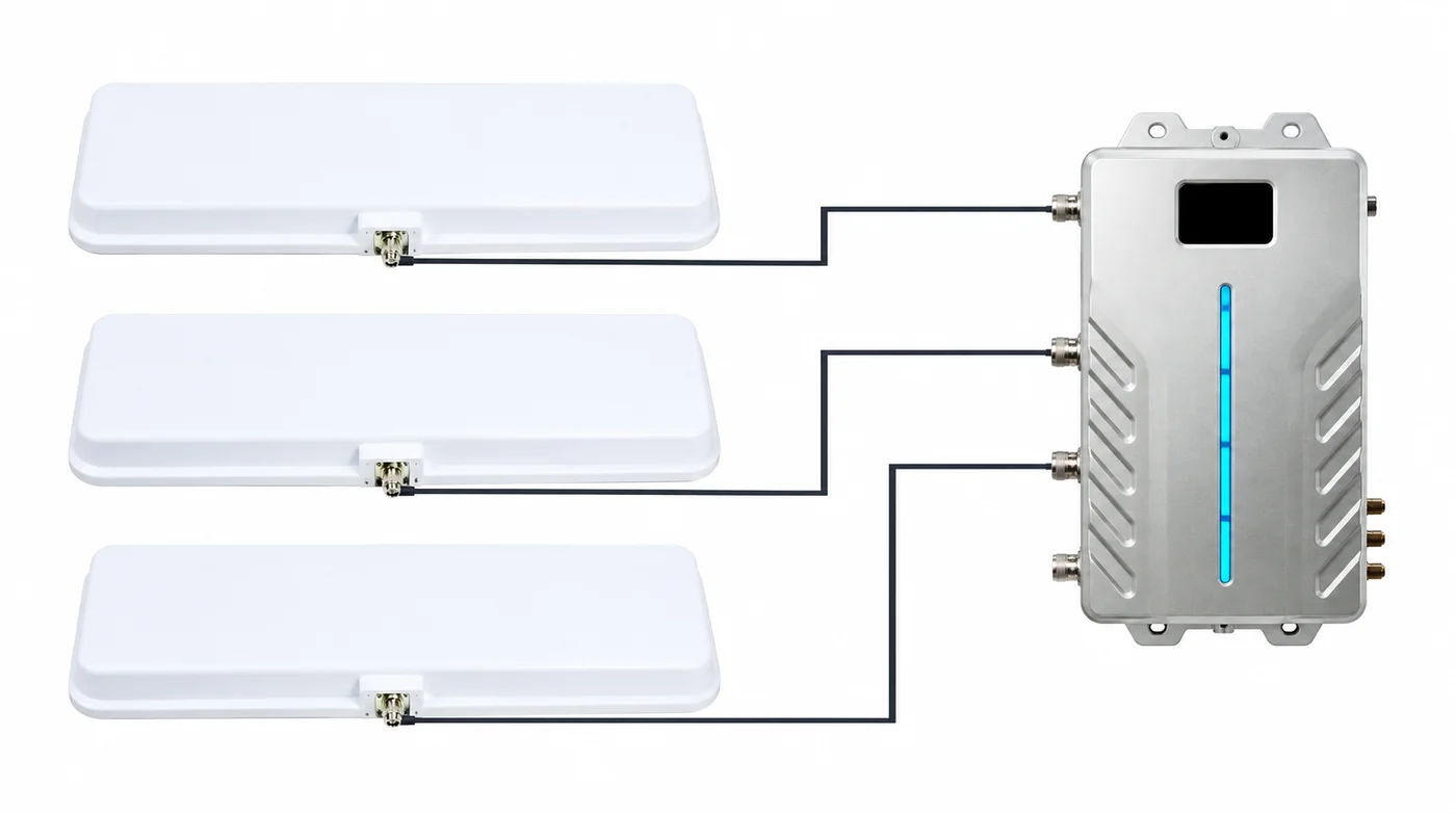 Lector RFID multicarril